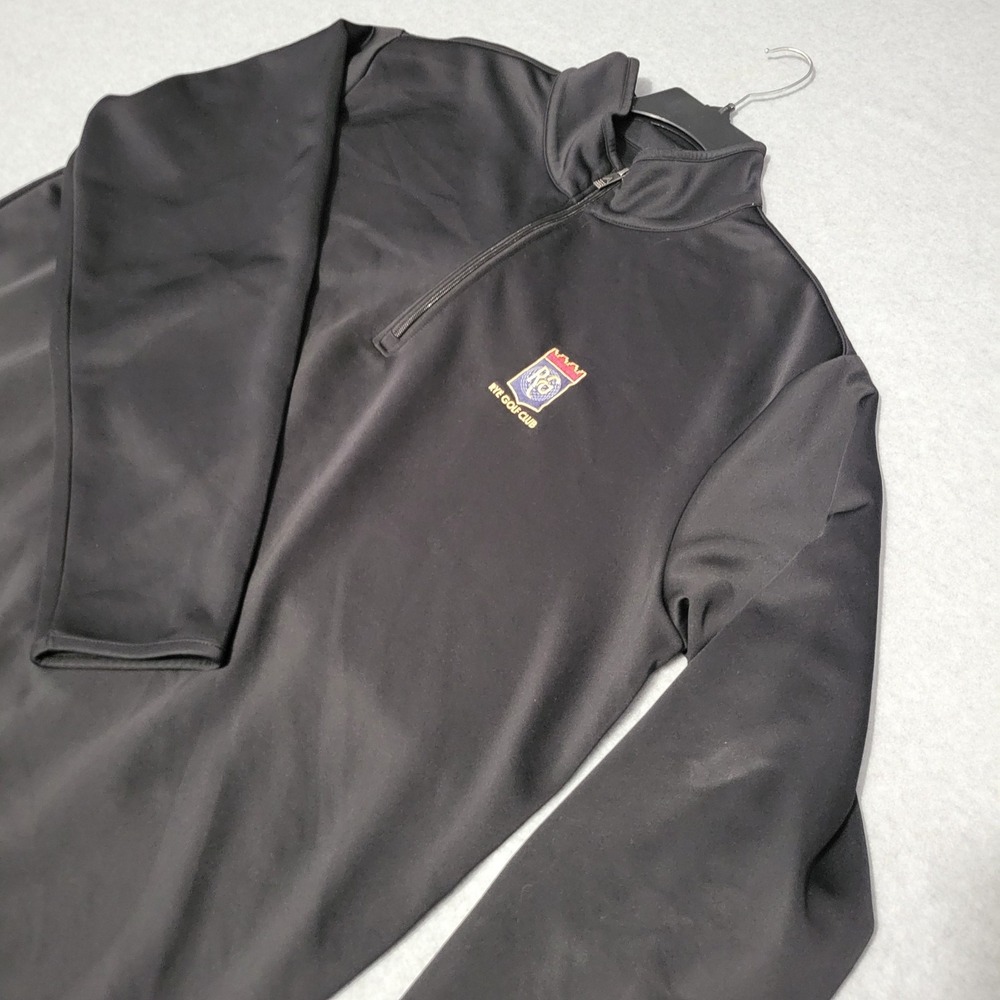 Antigua Leader  Black 1/4 Zip Rye Golf Club Pullover Likely 2XL See Photos